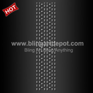 Hotsale Cheer Bows Strips Rhinestone Transfers for Decoration